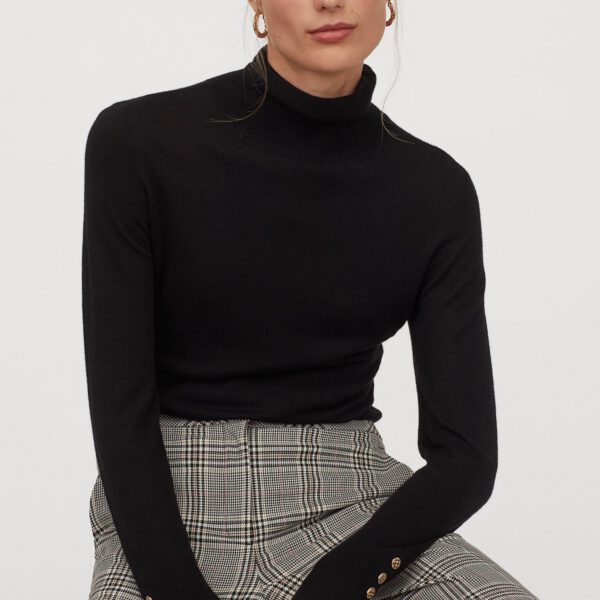 Ecru Stripe Lace Trim Tee